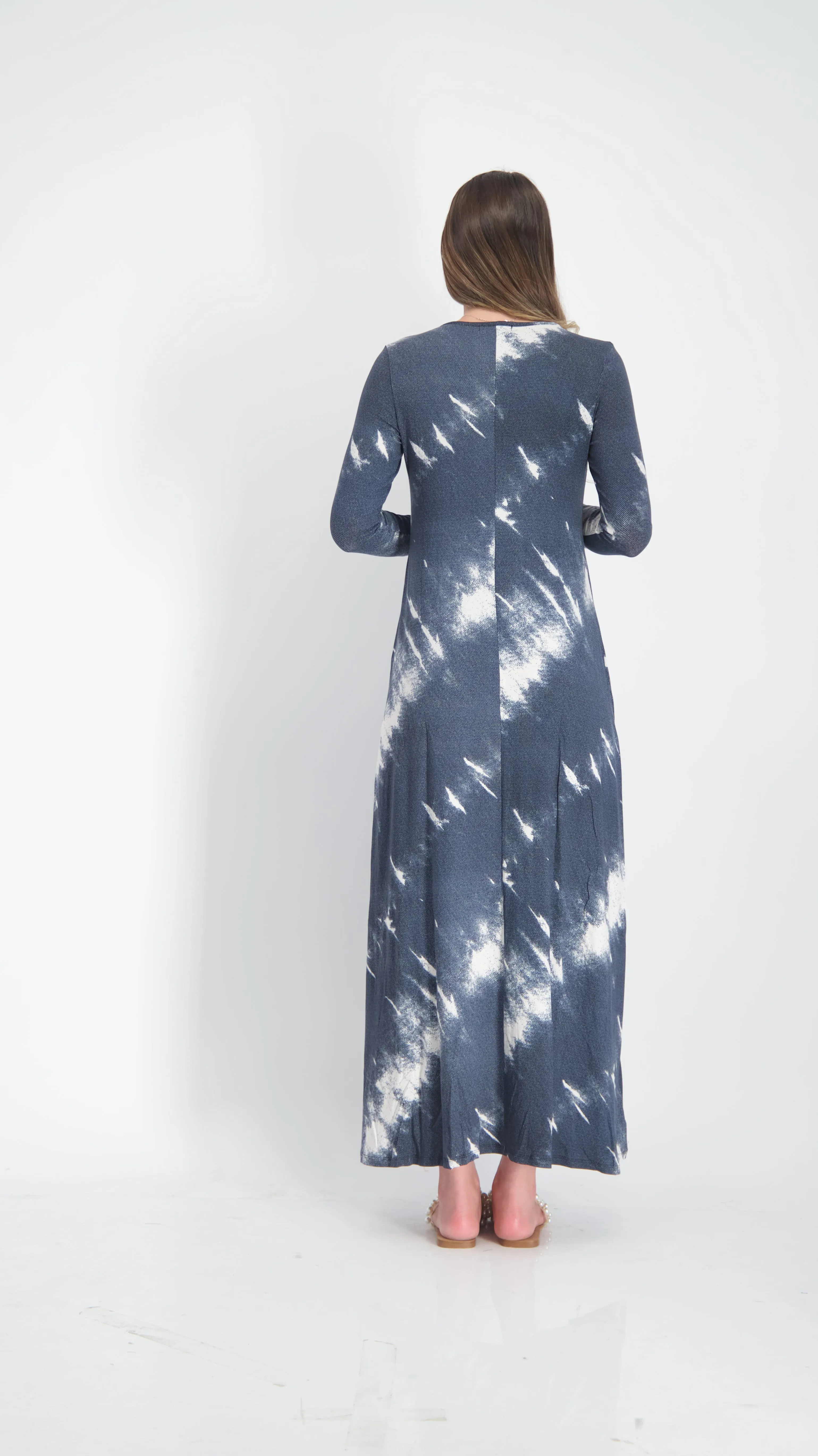 A-line Maxi Dress / Blue Jeans