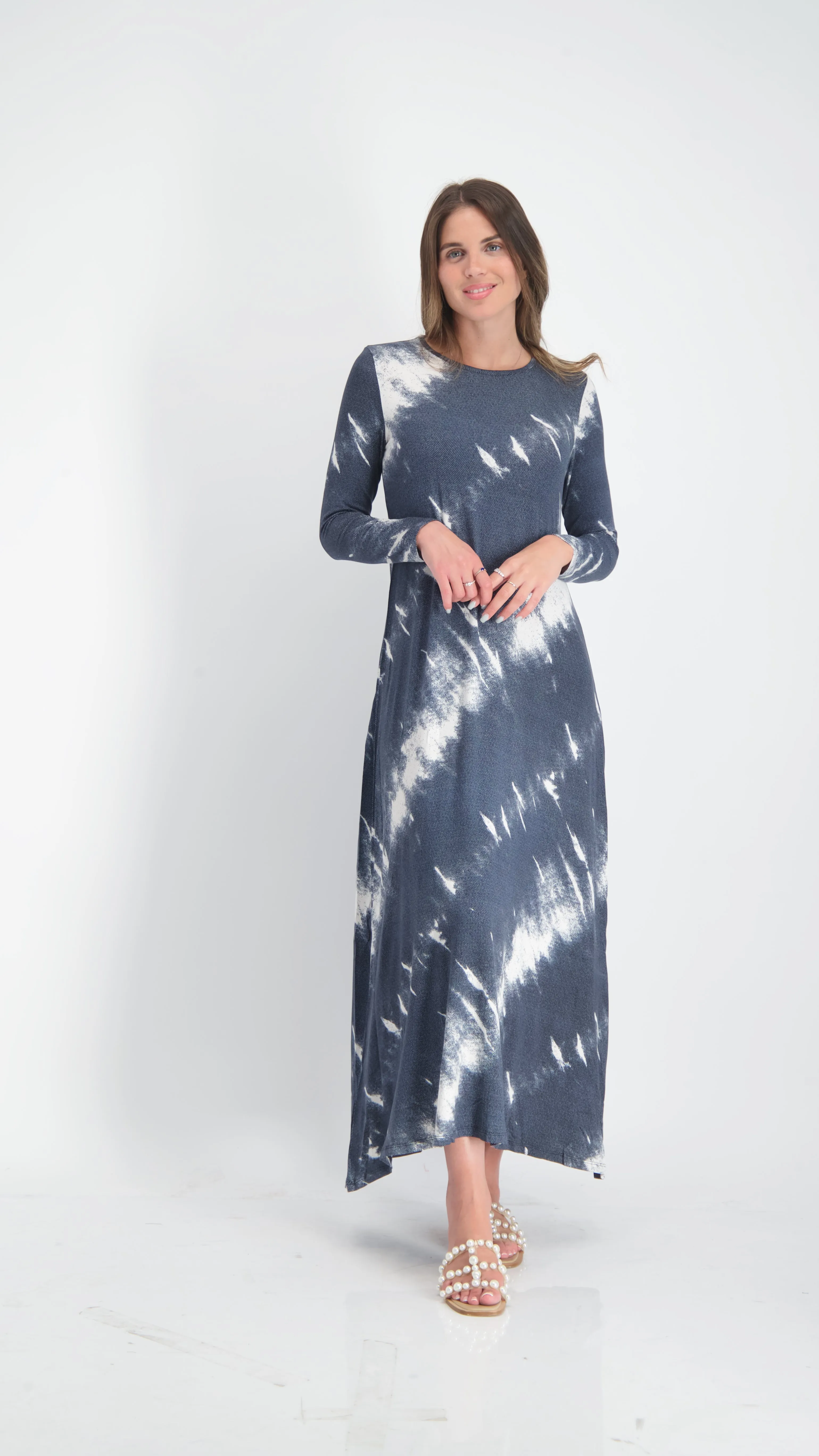 A-line Maxi Dress / Blue Jeans