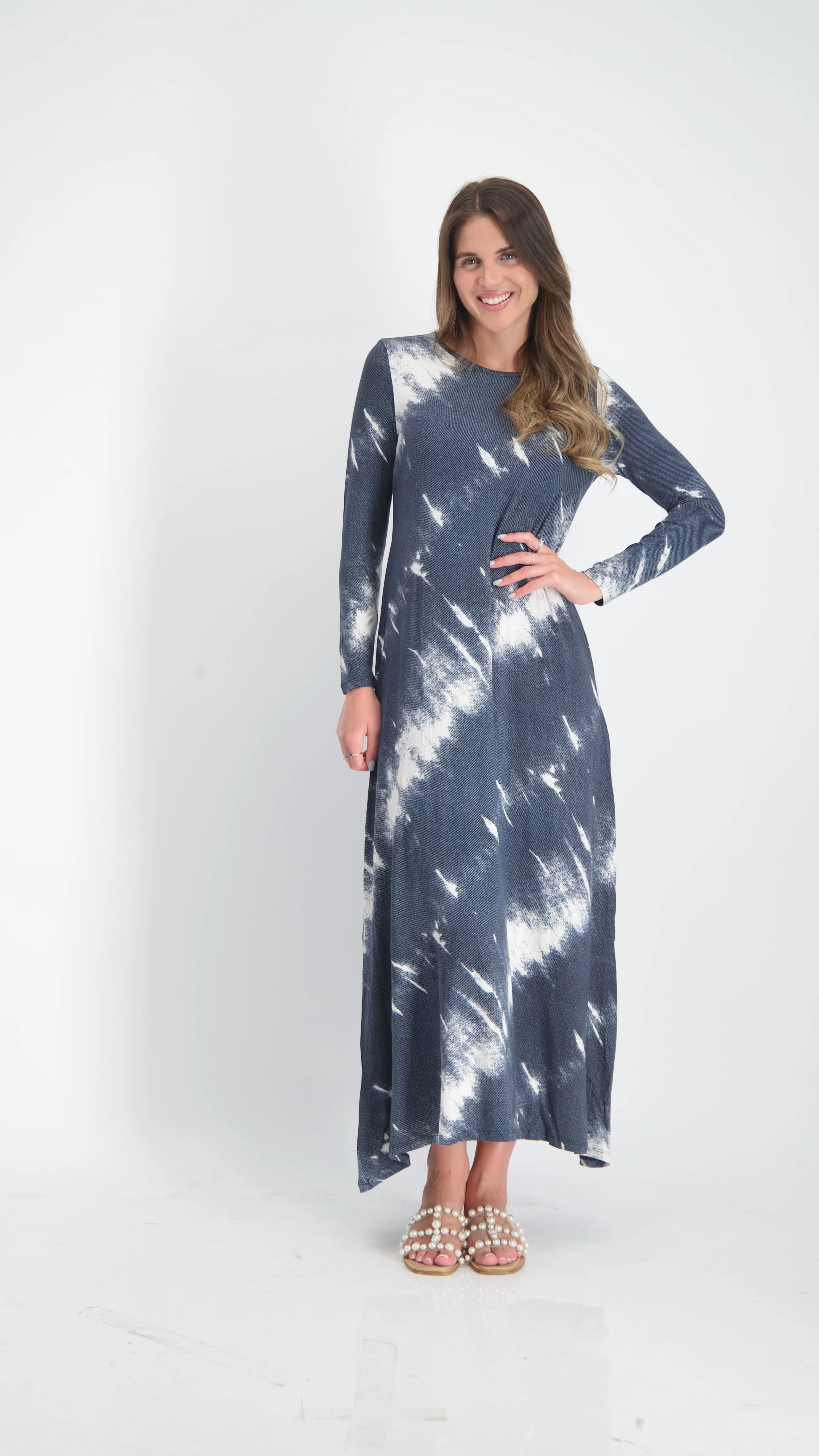 A-line Maxi Dress / Blue Jeans