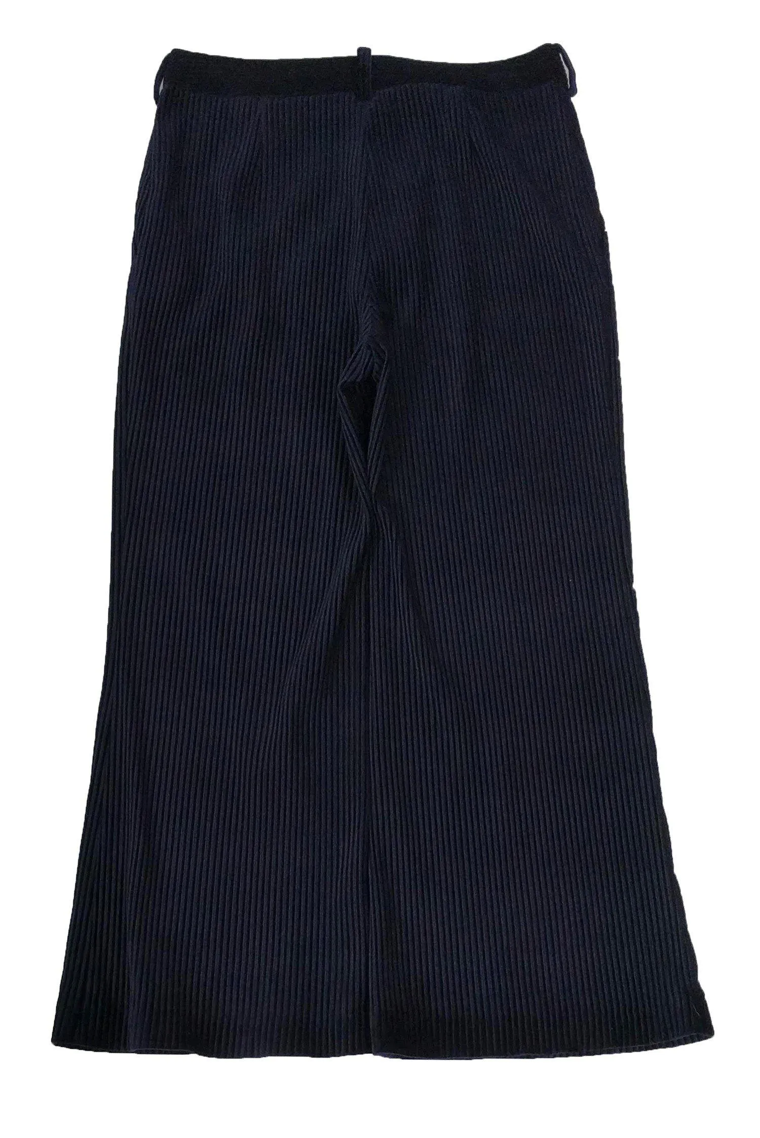 Acne Studios - Navy Velvet Pleated Trousers Sz 12