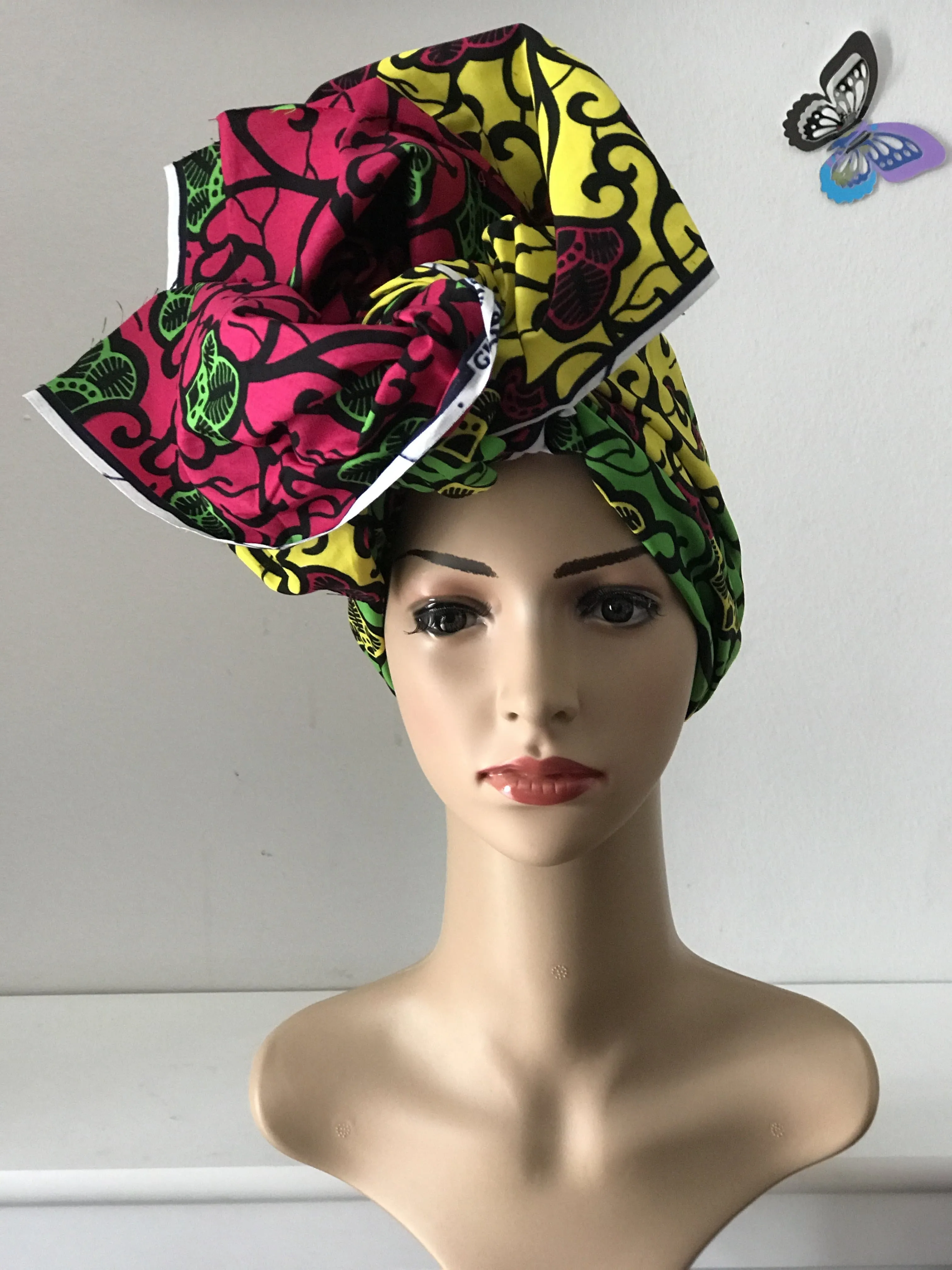 African Prints Cotton Square Scarf Ankara cotton Scarves Shawl Hijab