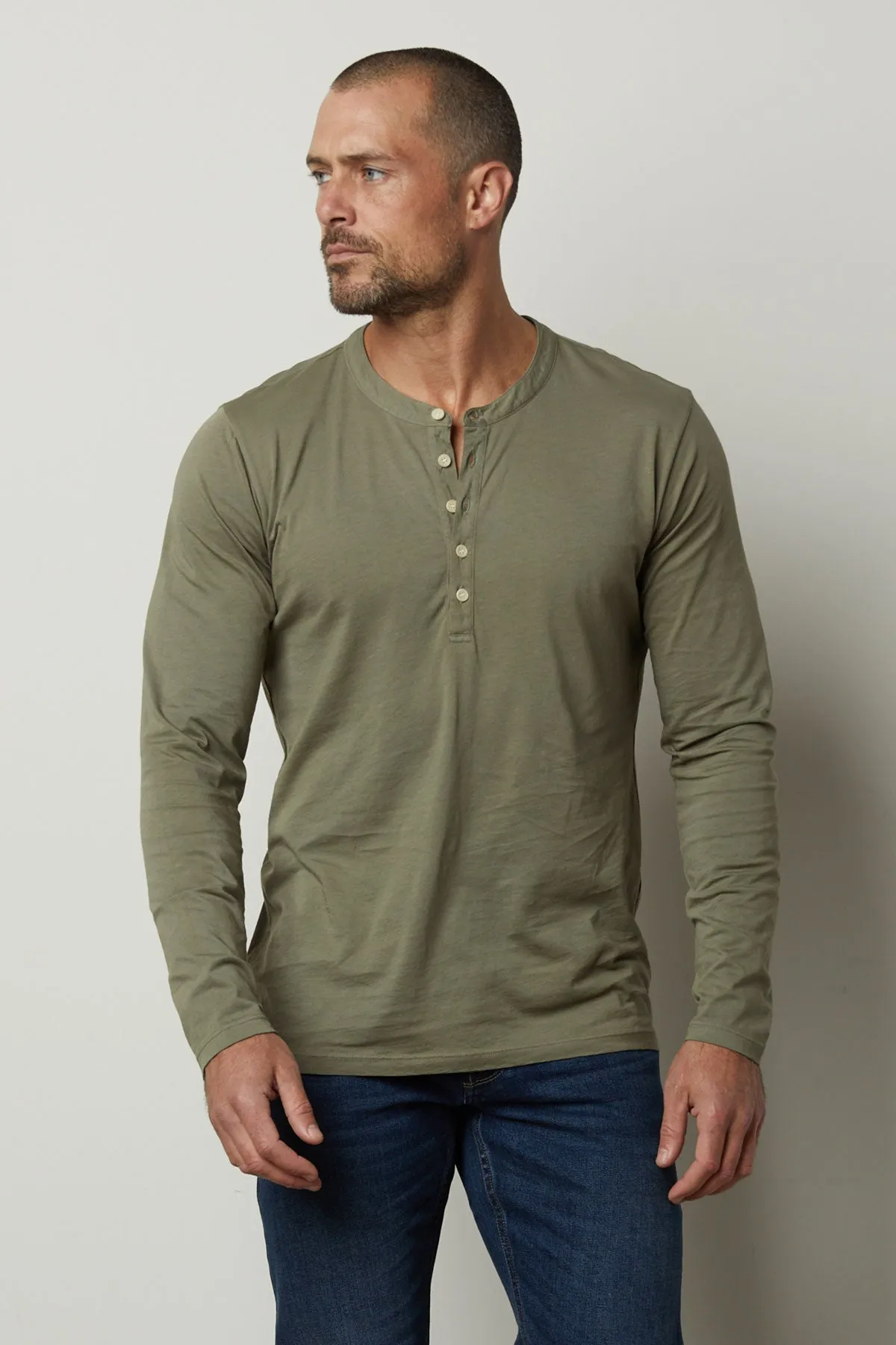 ALVARO COTTON JERSEY HENLEY