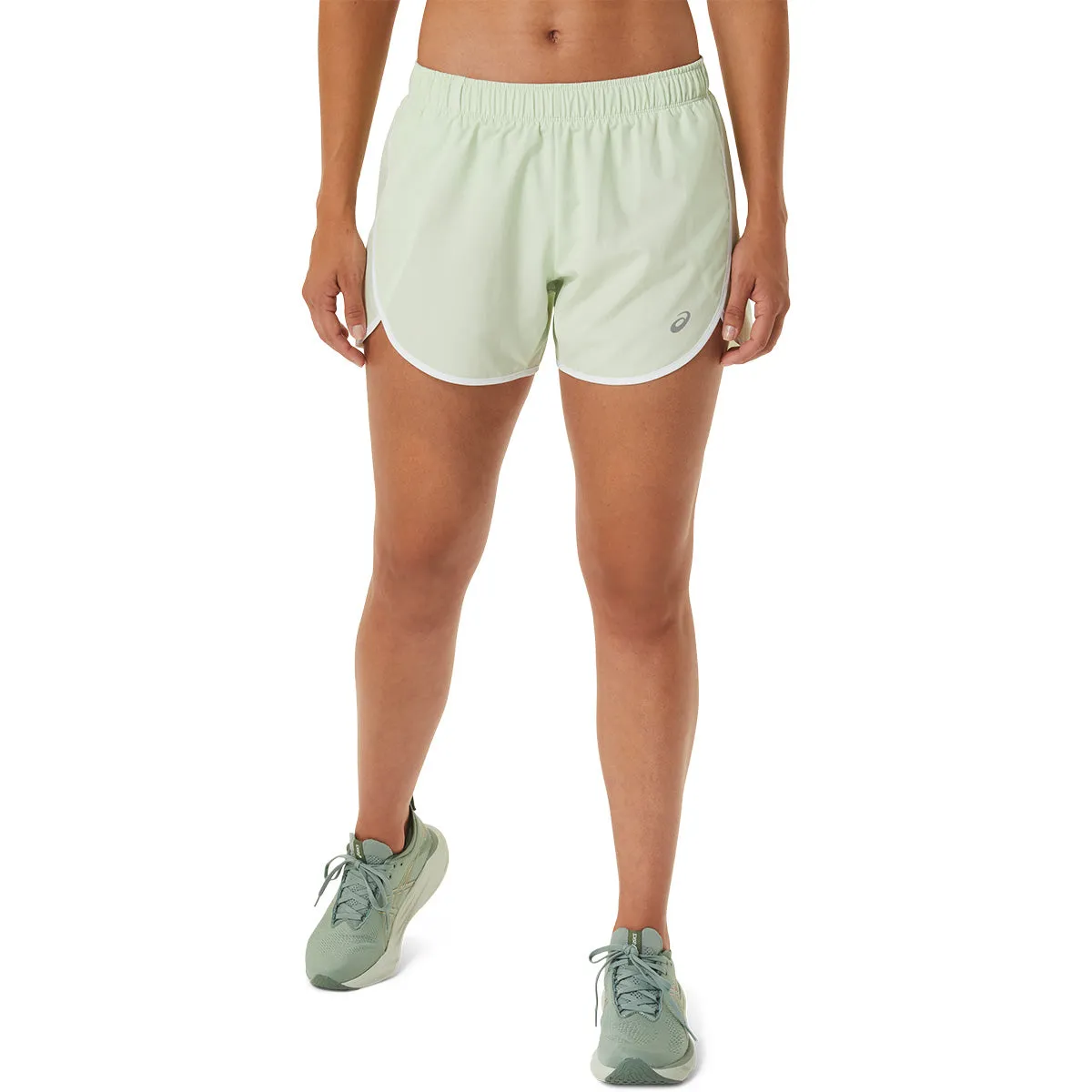 Asics Icon 4In Short Women Green   