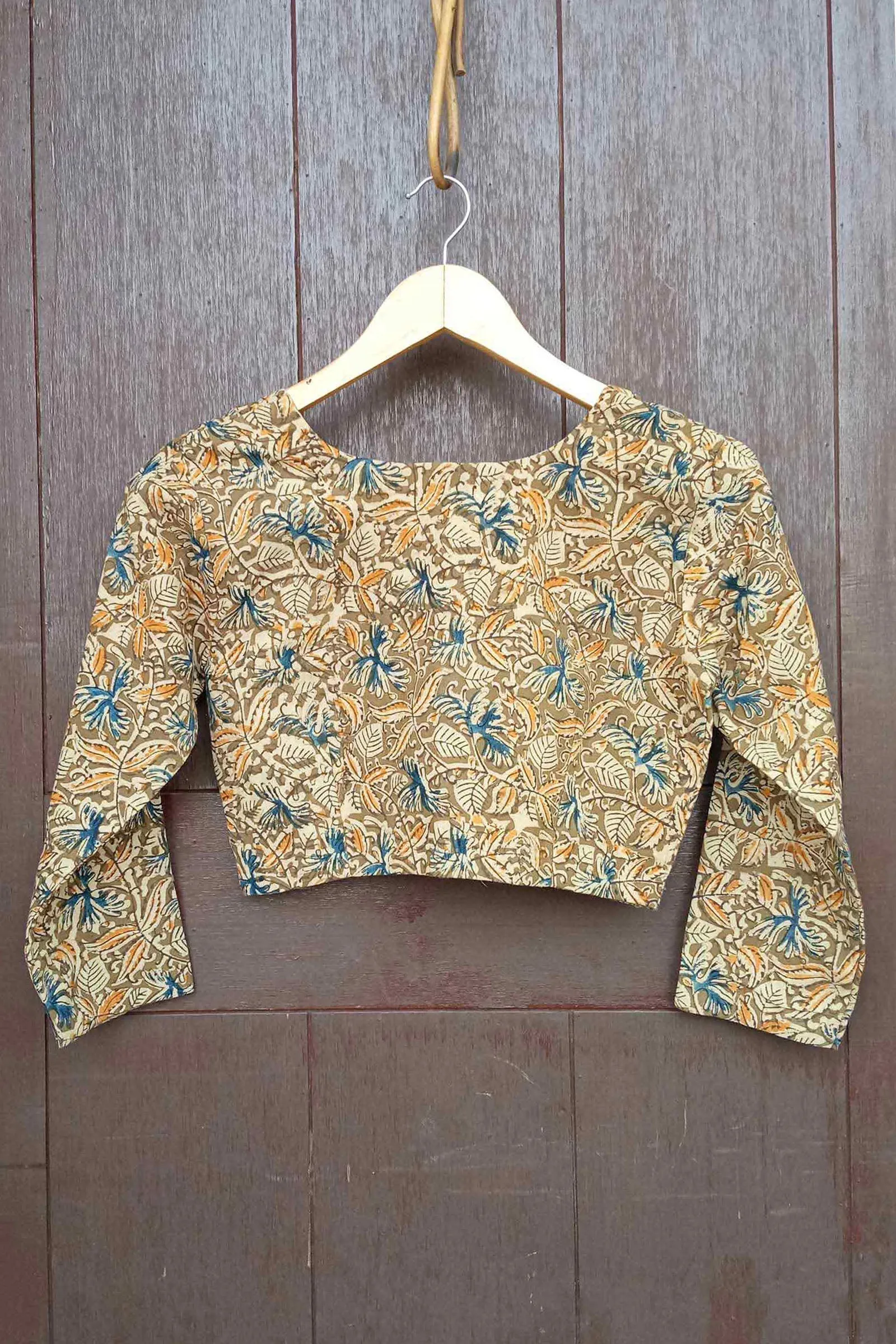 Bageecha Cotton Kalamkari Blouse