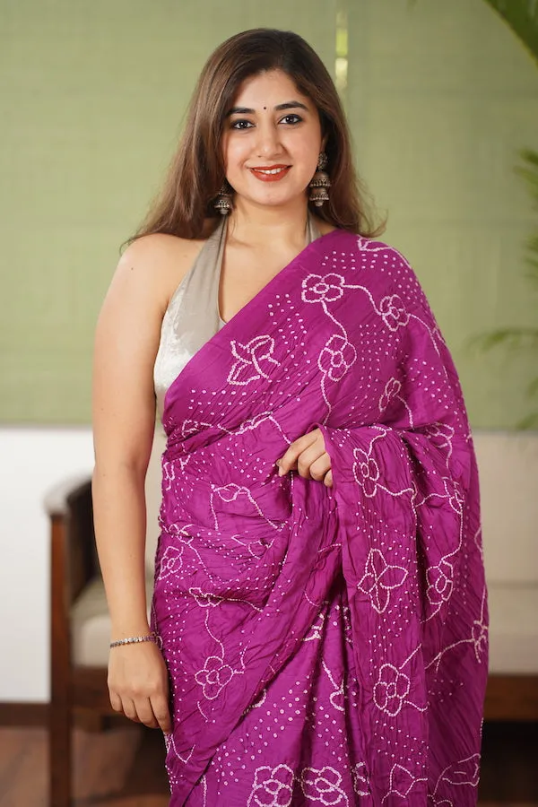 Bandhani Cotton Saree