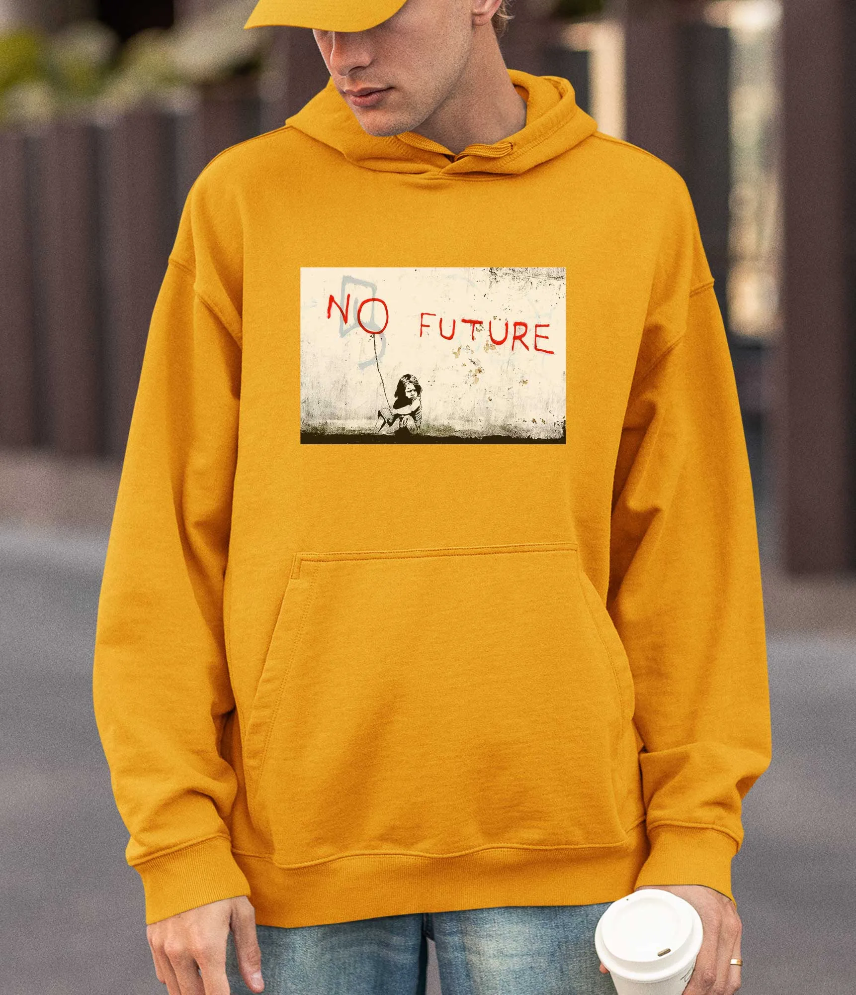 Banksy Hoodie - No Future