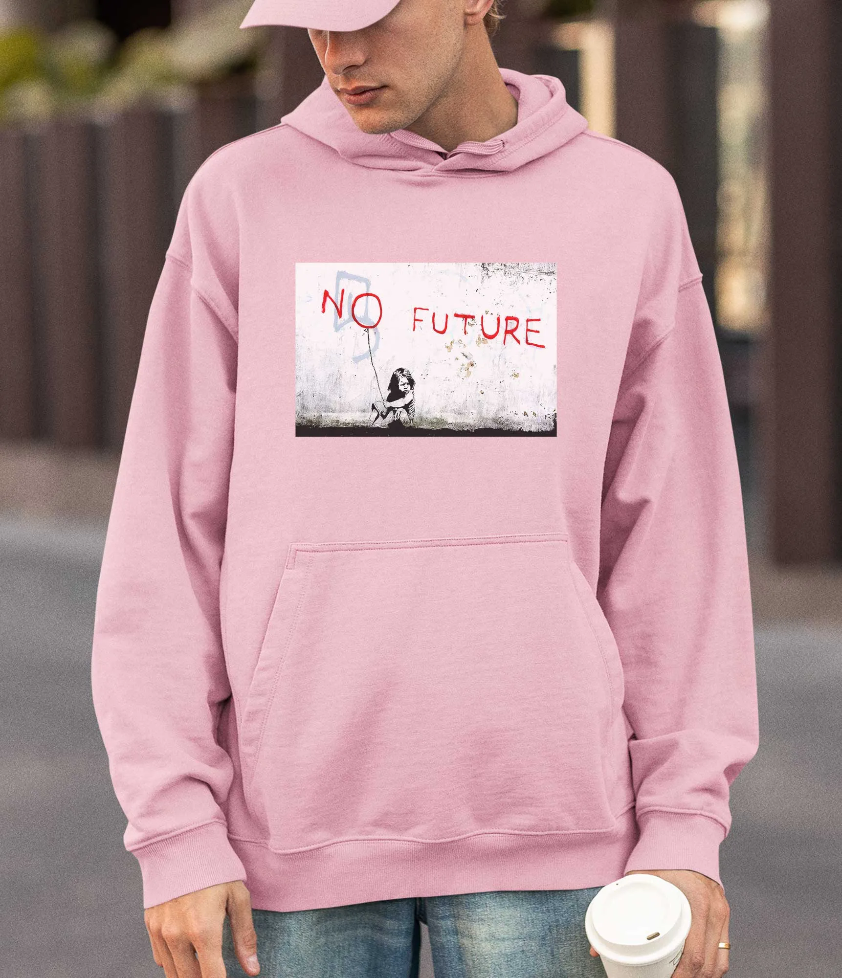 Banksy Hoodie - No Future