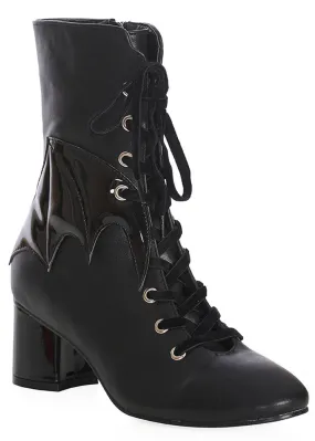 Banned Dreamcatcher 40's Bat Boots Black