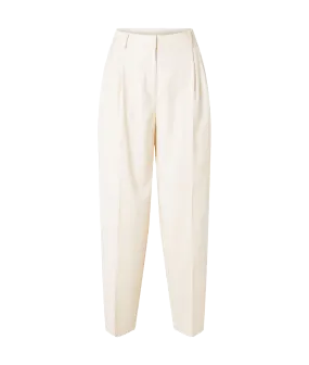 Barrel Fit Trousers - Cream