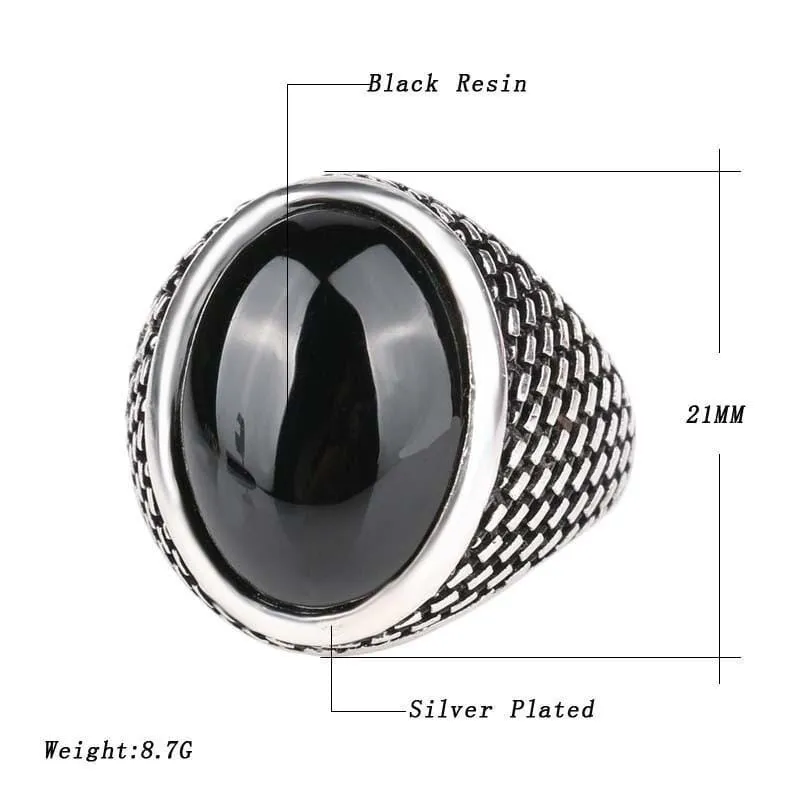 Black Sapphire MEN Ring