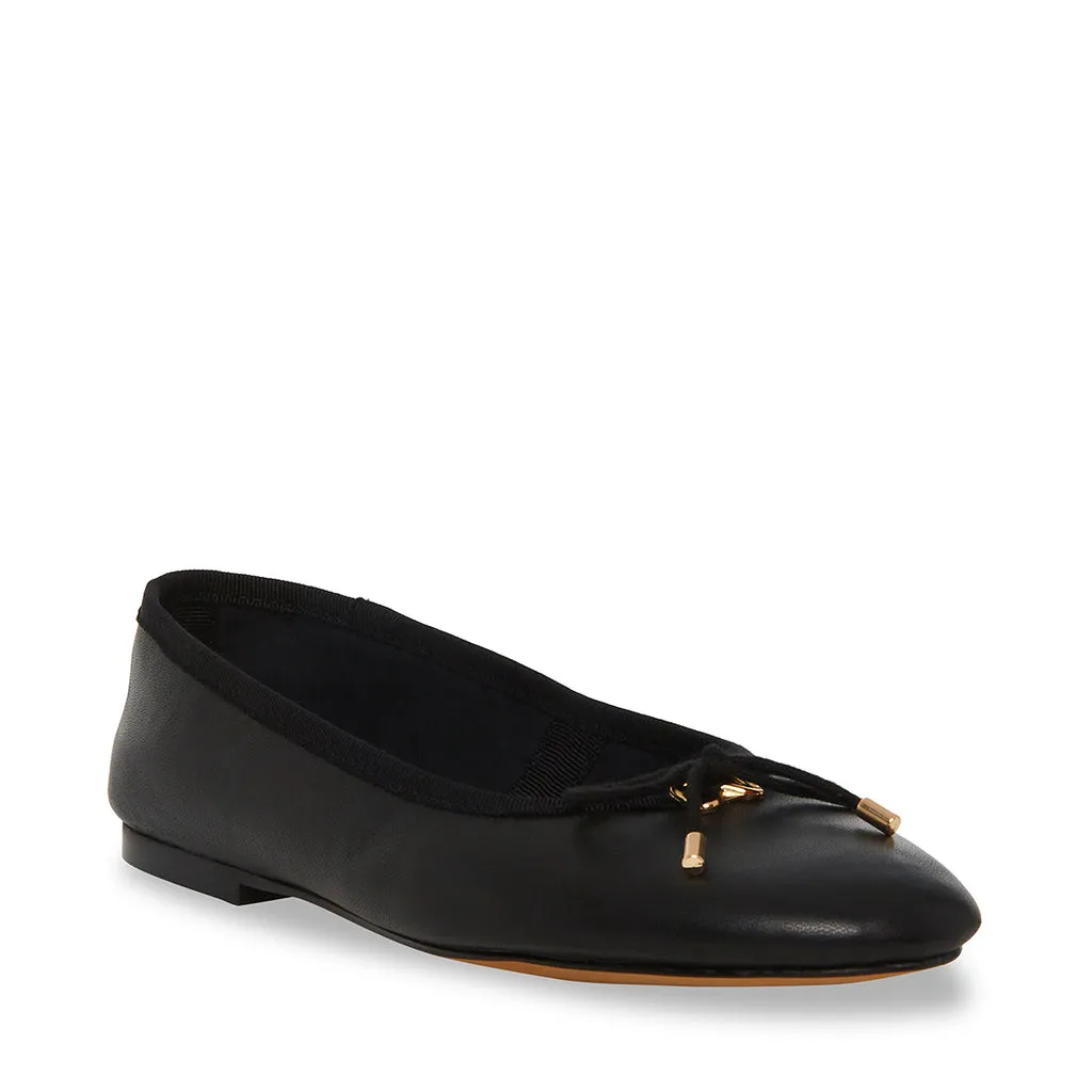 Blossoms Ballerina BLACK LEATHER