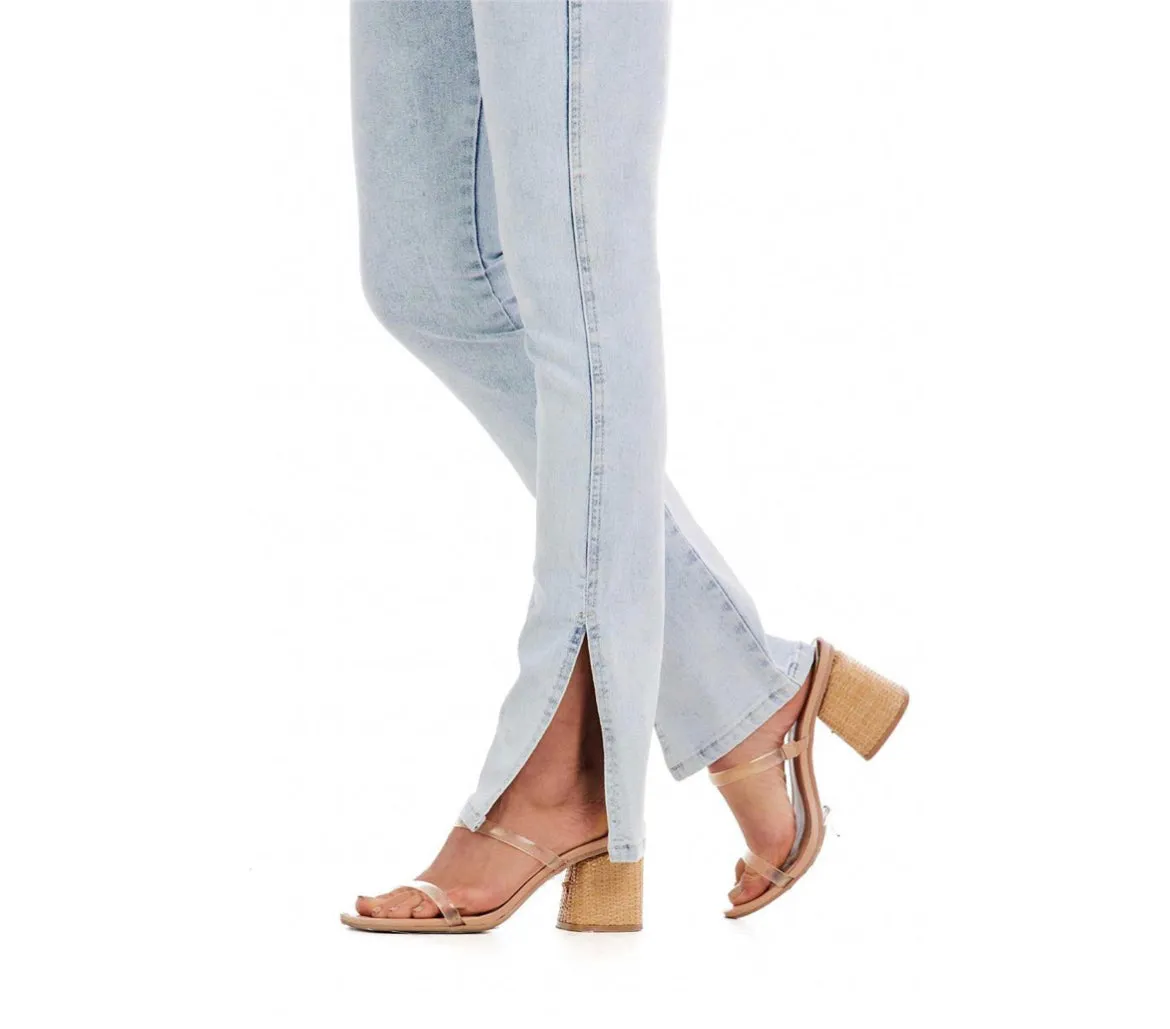 Blue Yorker Side Slit Jeans