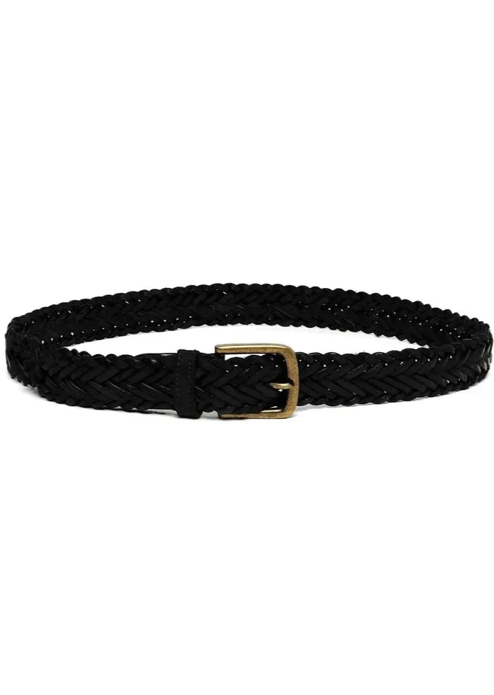 Braided Leather Belt