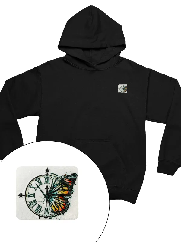 Butterfly Art - Hoodie - Black