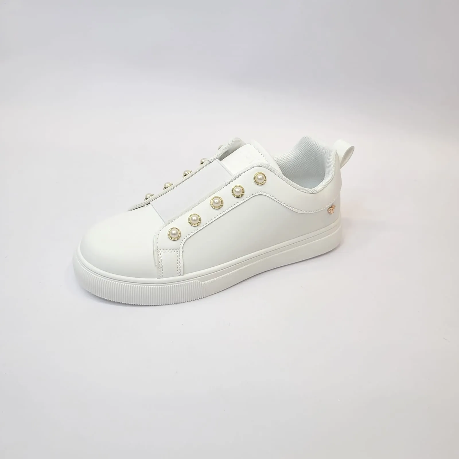 Butterfly Perle white slip on sneaker