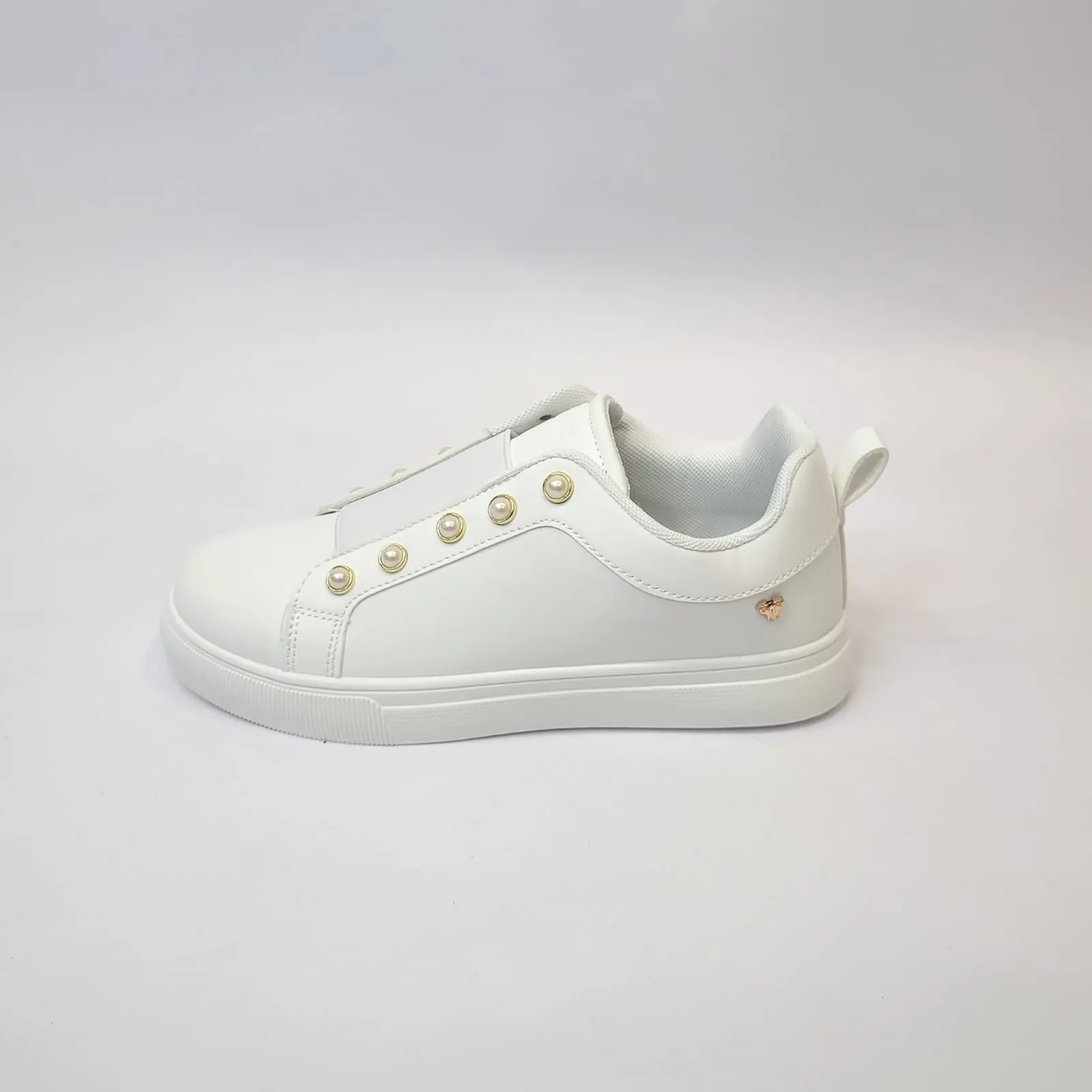 Butterfly Perle white slip on sneaker