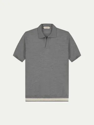 Buttonless AUR1 Polo Dark Grey