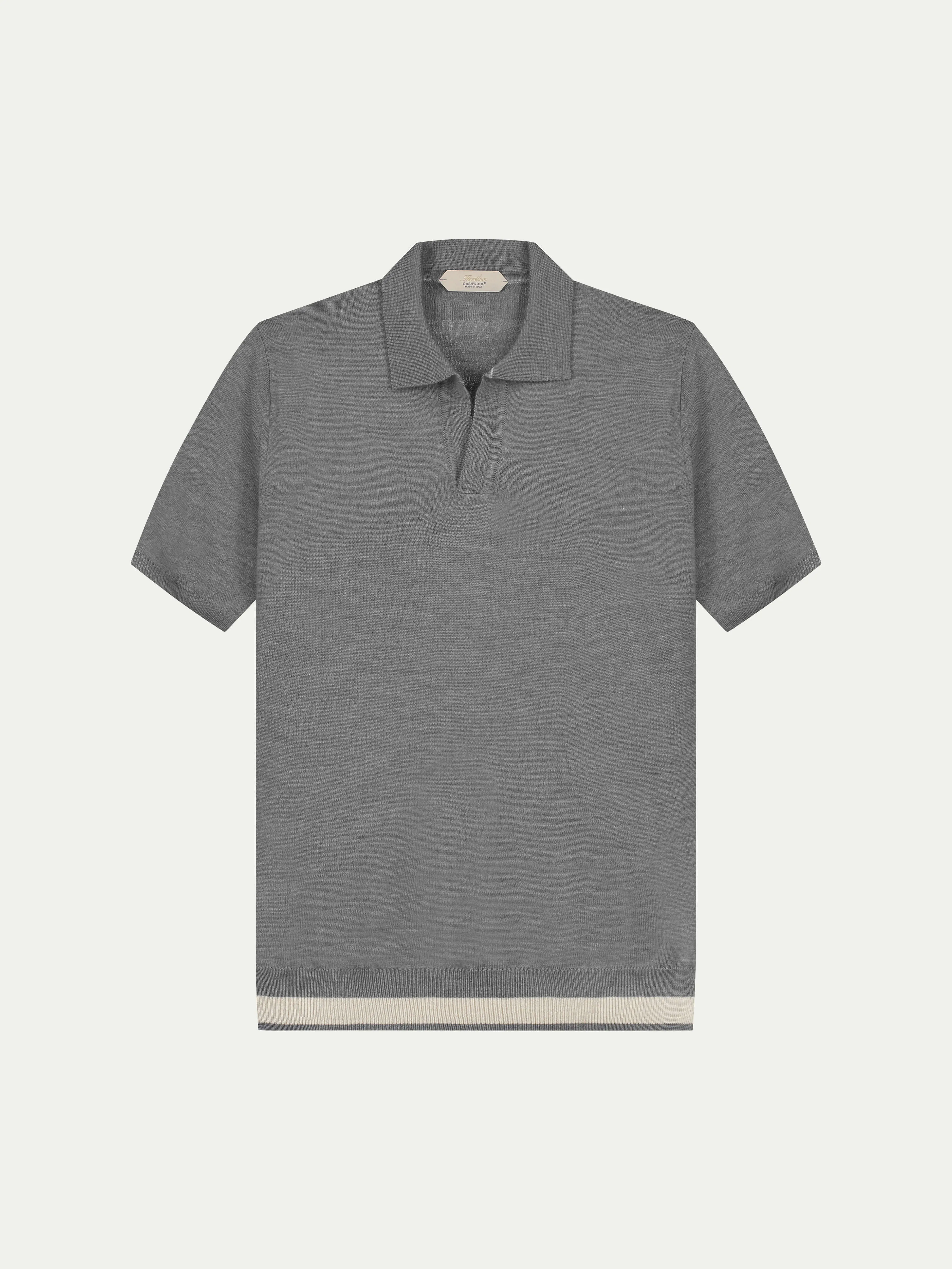 Buttonless AUR1 Polo Dark Grey