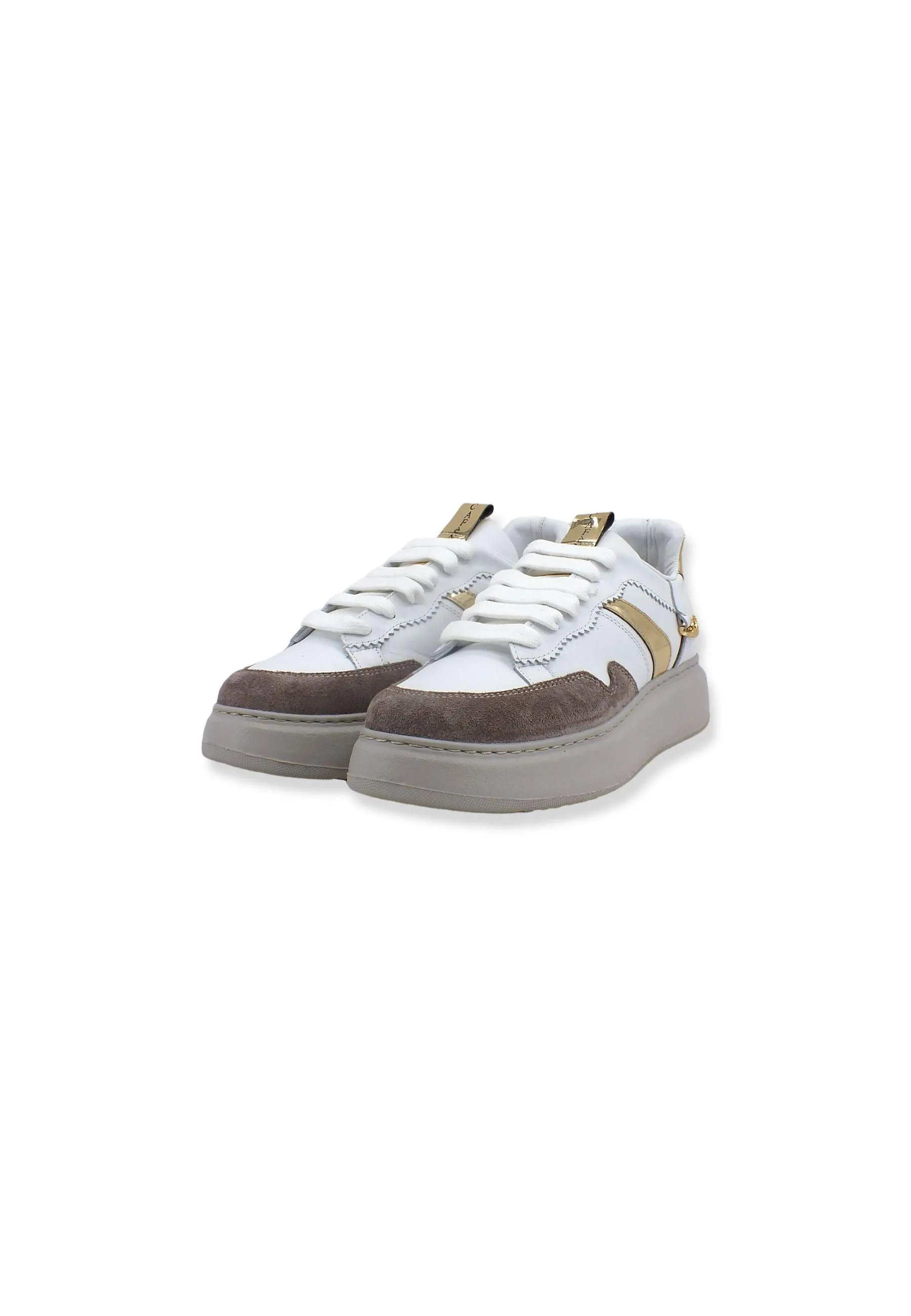 CAFENOIR Sneaker Donna Catena Gold Bianco DE1630