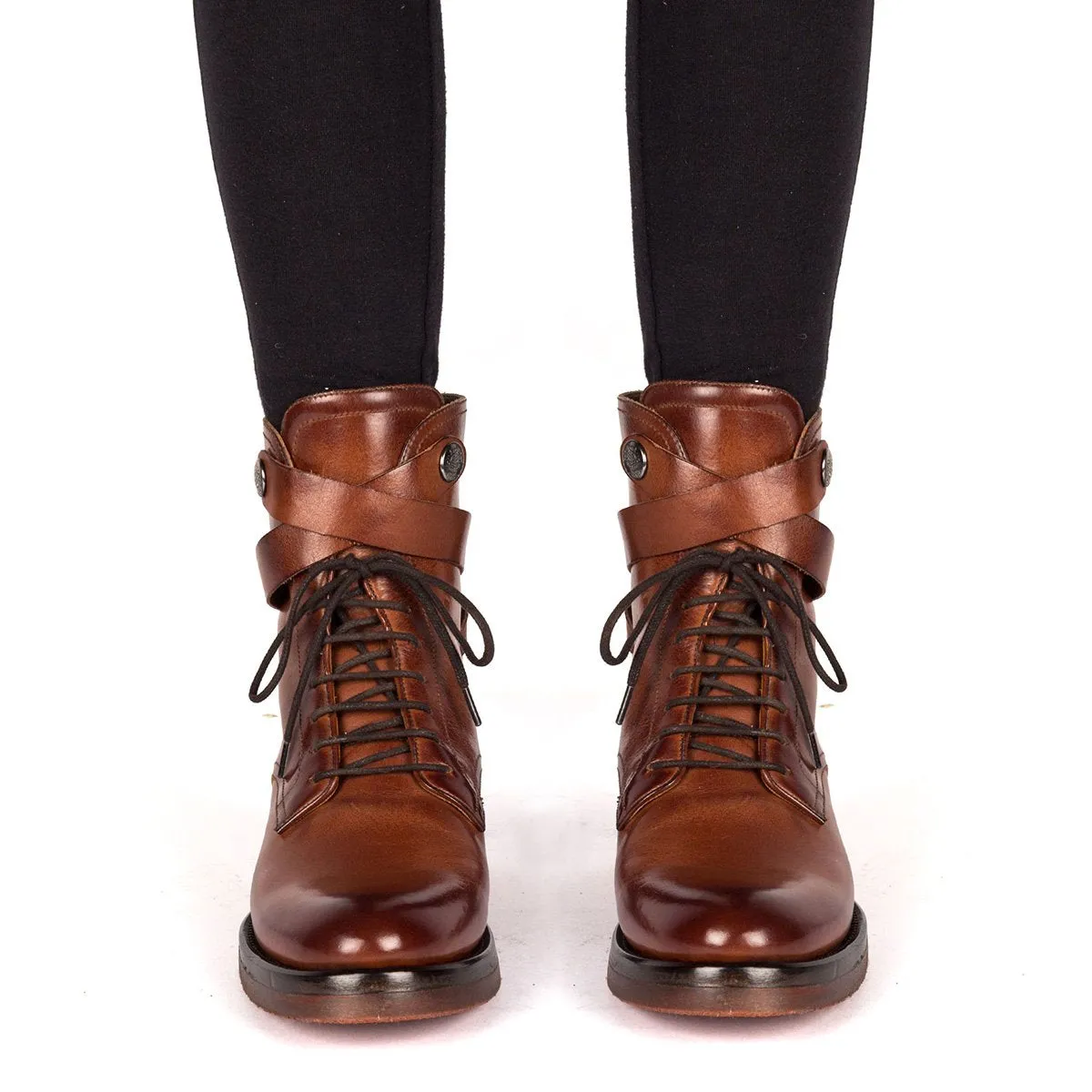 CAMIL 70021<br>Brown lace-up boots