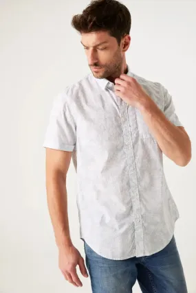 Camisa Estampada Garcia Jeans White