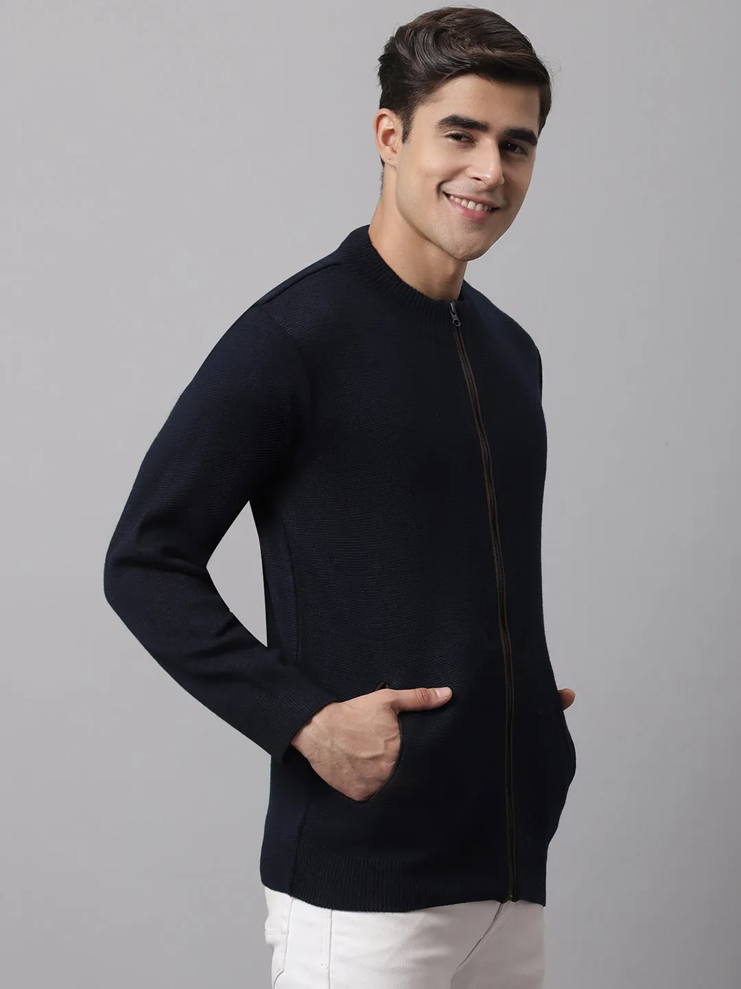 Cantabil  Men Navy Sweater