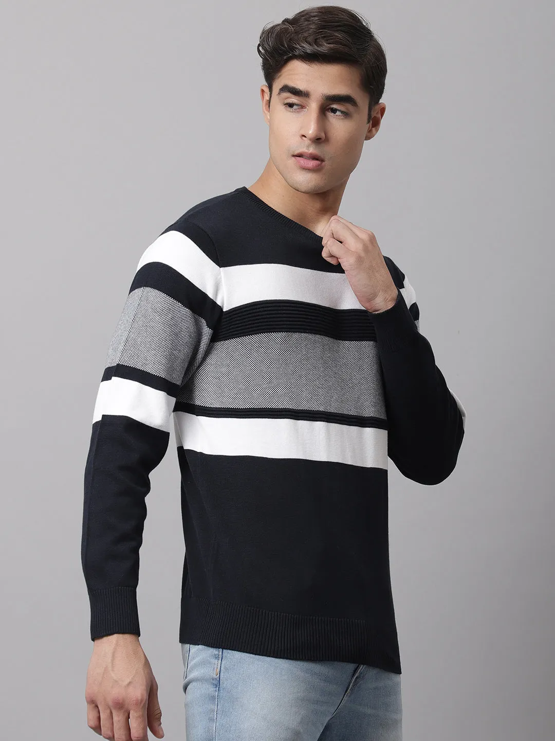 Cantabil  Navy Men Sweater