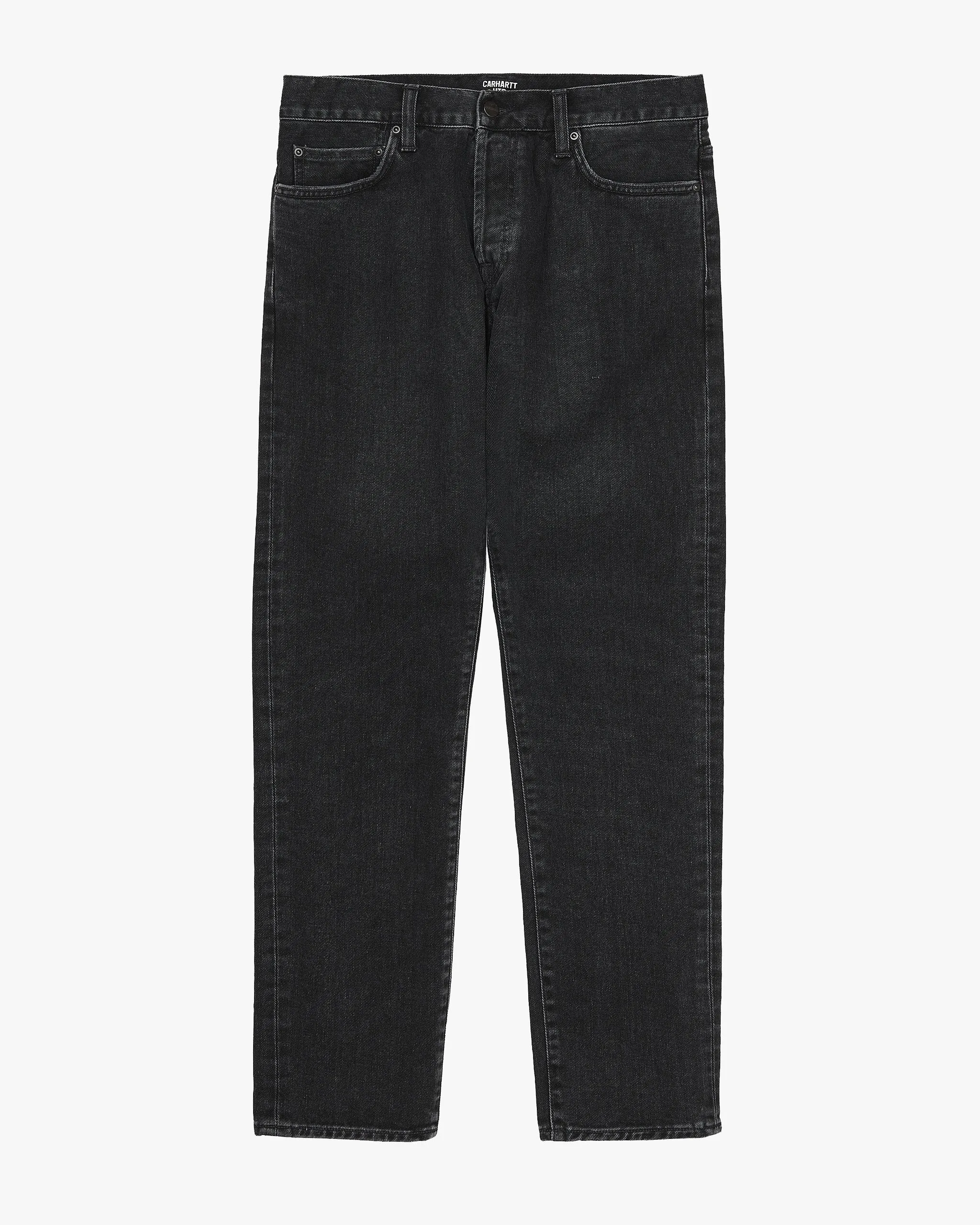 Carhartt WIP Klondike Pant Regular Tapered Mens Jeans - Black Stone Washed