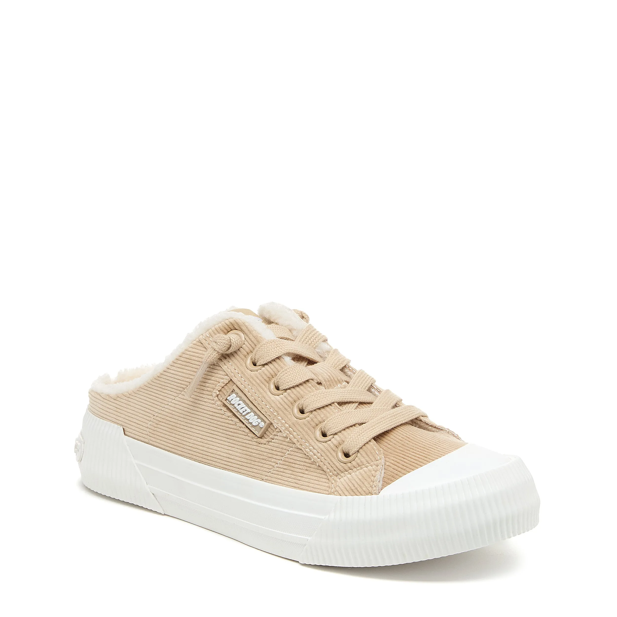 Cheery Natural Corduroy Mule Sneaker