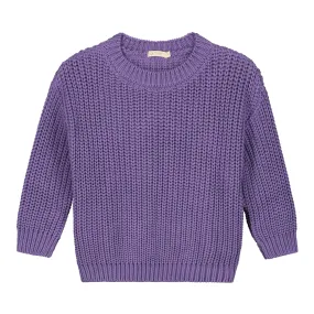 Chunky Knitted Sweater – violet