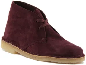 Clarks Originals Desert Boots In Purple For Women