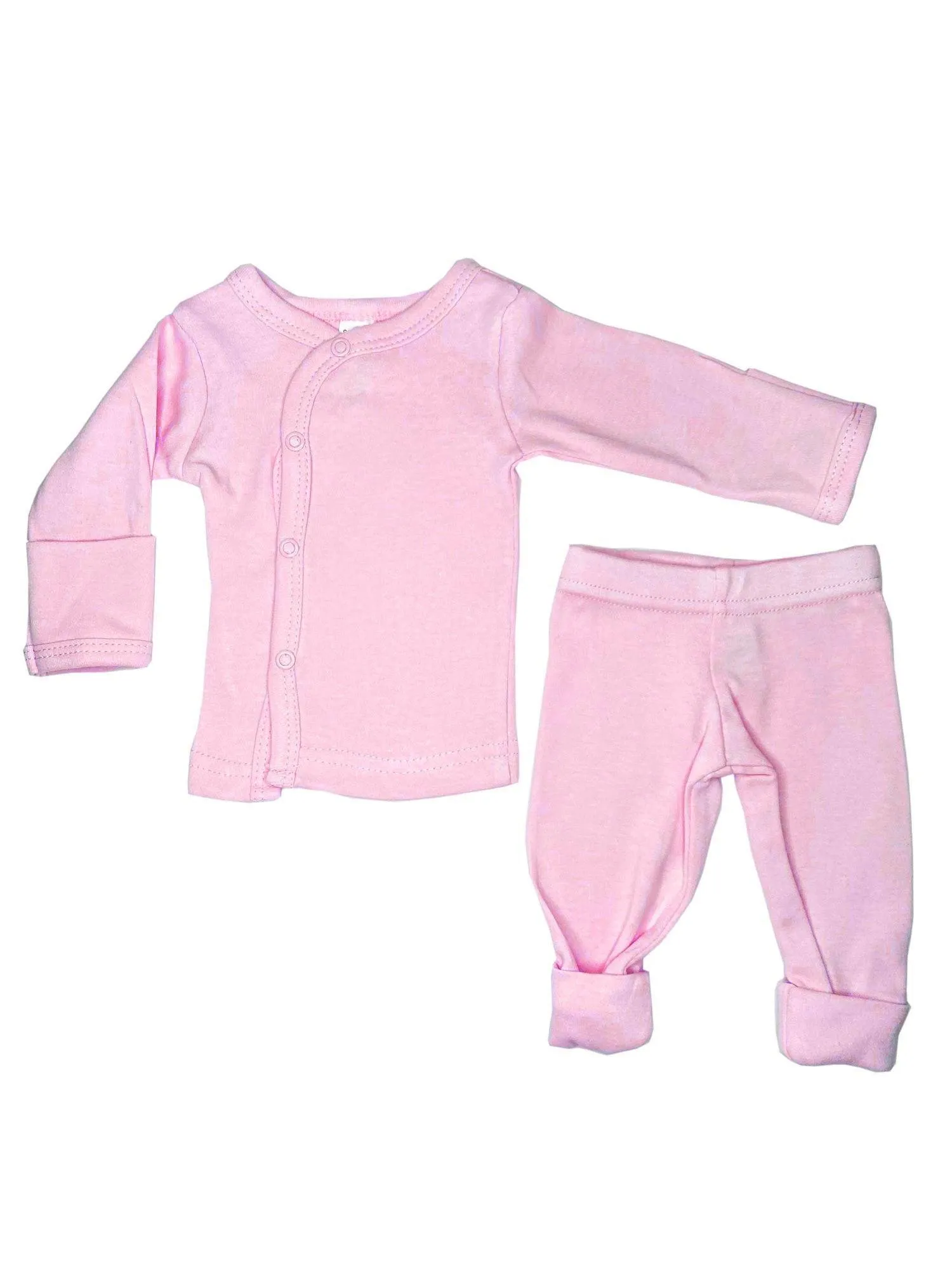 Classic Pink & White 4 piece set - Vest, Top, Trousers & Hat