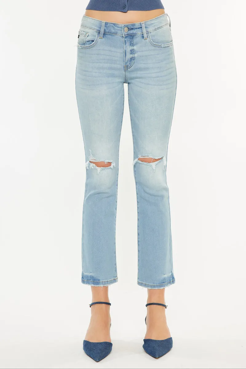 Coraline Mid Rise Kick Flare Jeans