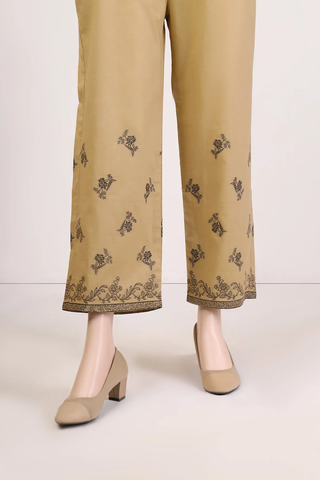 Cotton Jacquard Pants