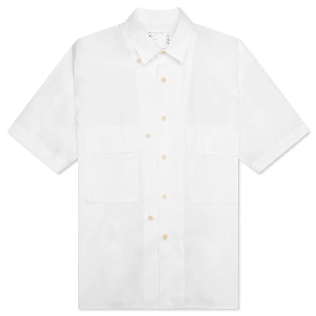 Cotton Poplin Shirt - White