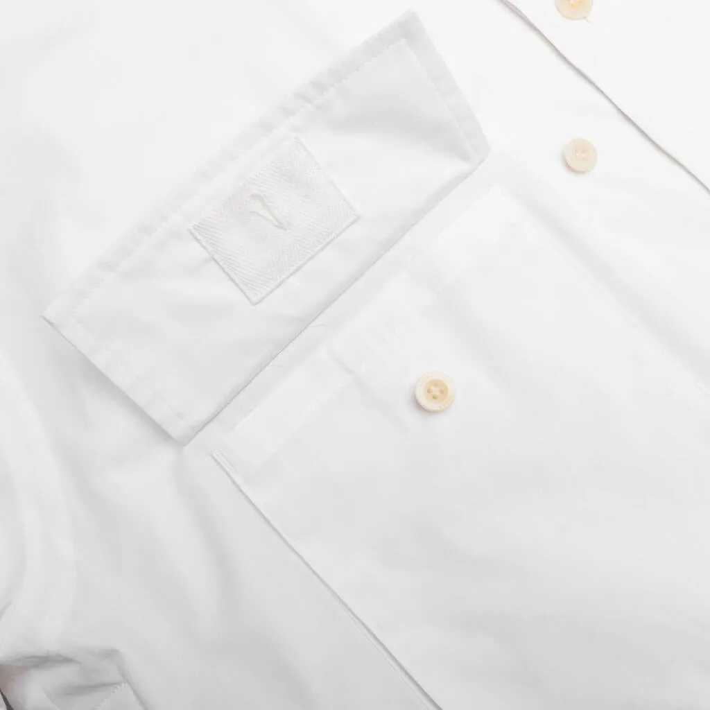 Cotton Poplin Shirt - White