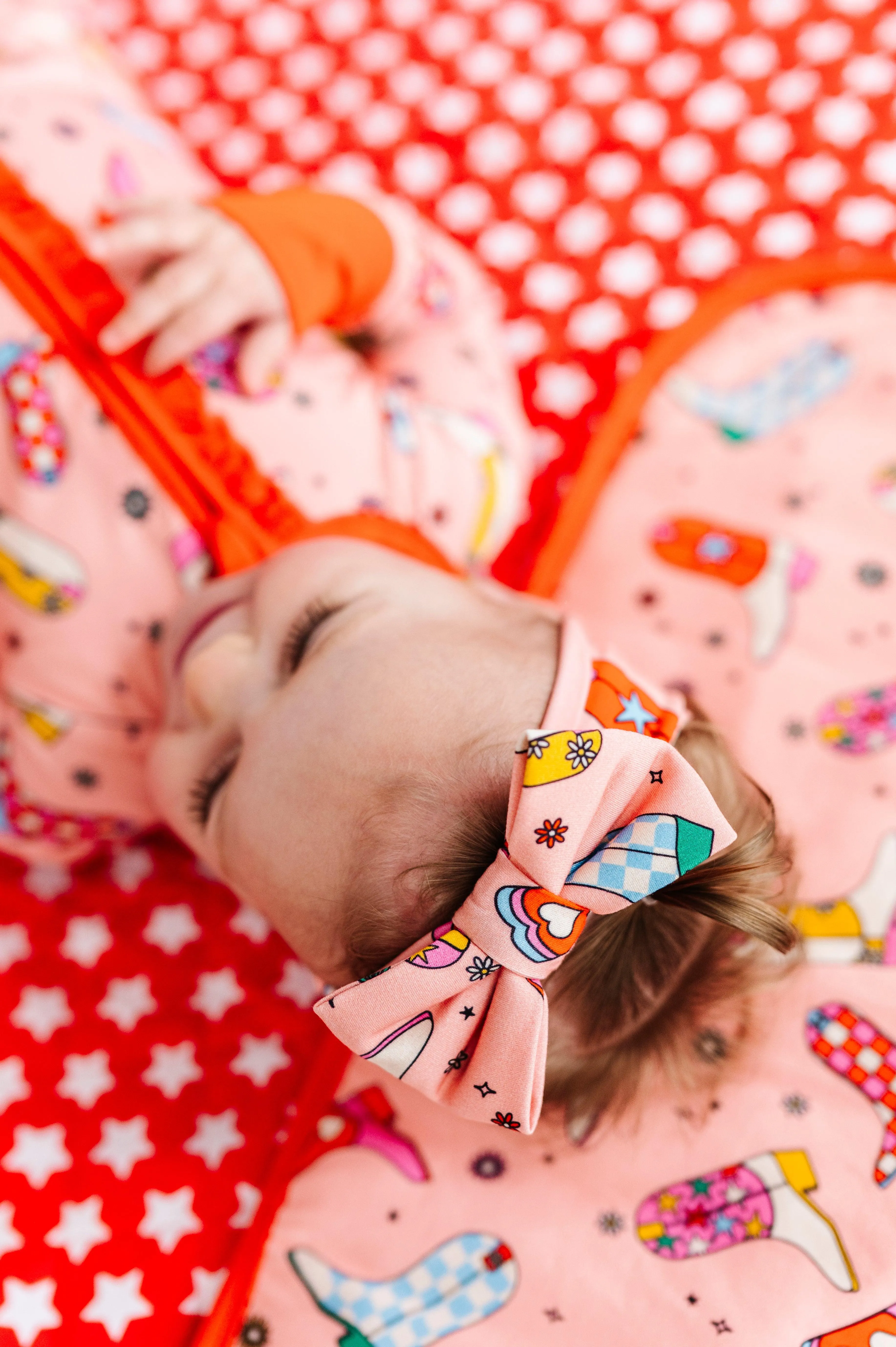 Cowgirl Boots Bamboo Headband Bow