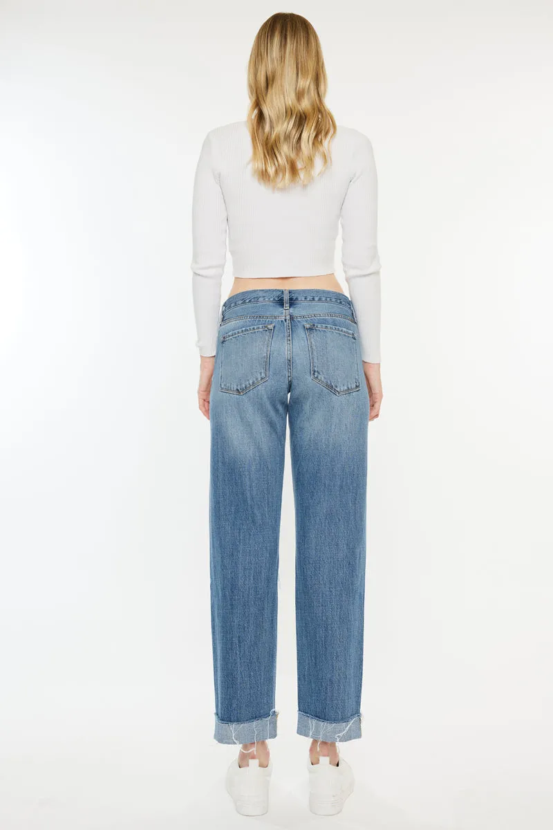 Delta Mid Rise Boyfriend Jeans