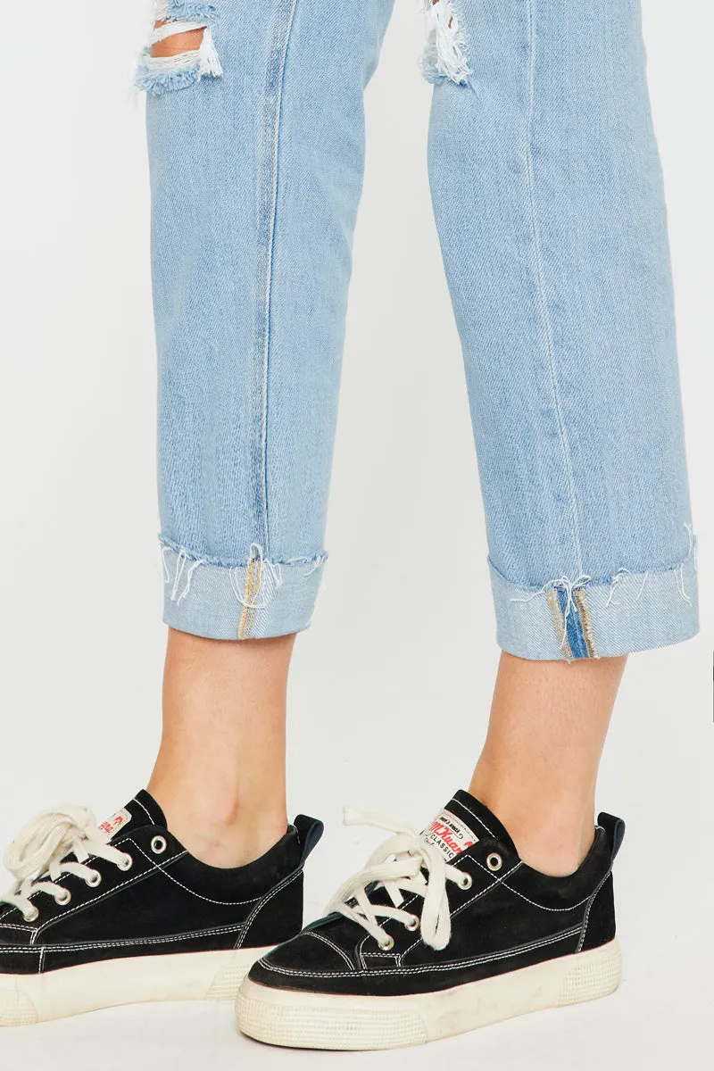 Delta Mid Rise Boyfriend Jeans