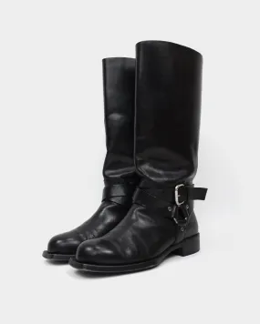 Diesel Belted High Leather Boots 2000’S