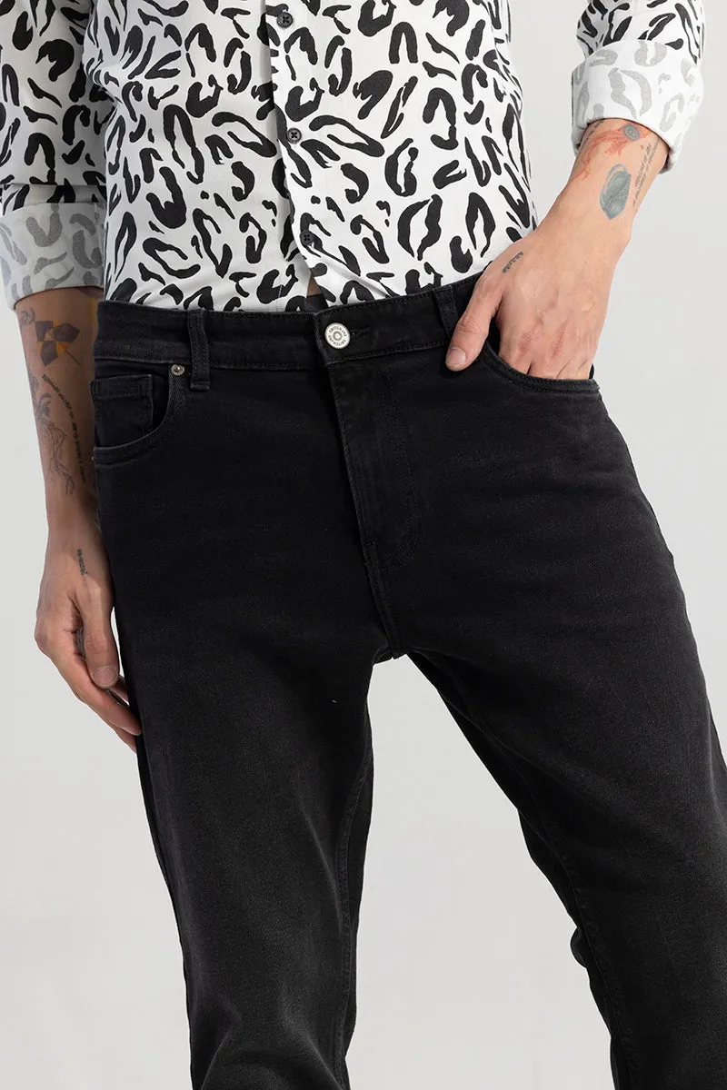 Drogue Black Slim Fit Jeans