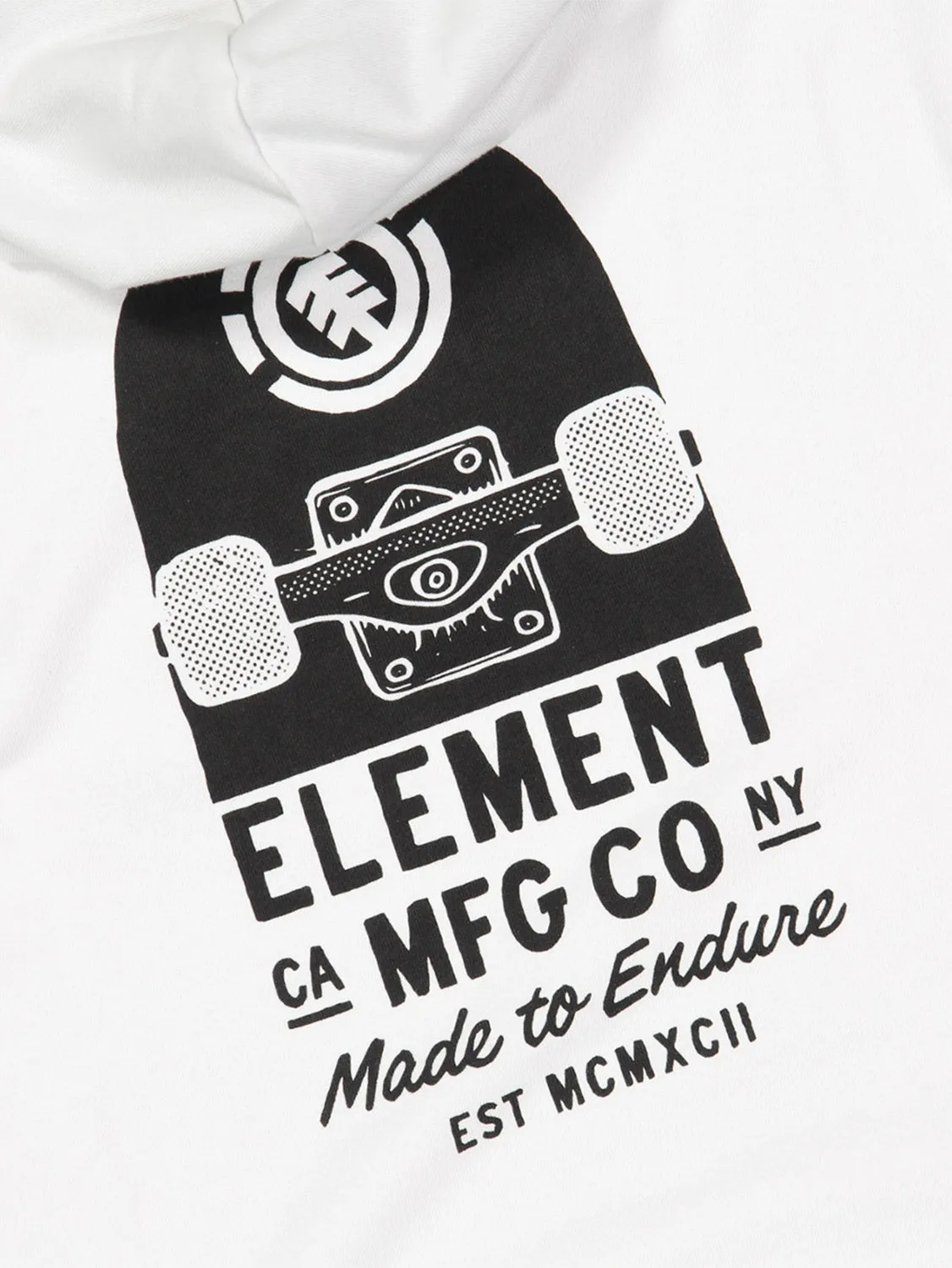 Element Men's Deck Hoodie White