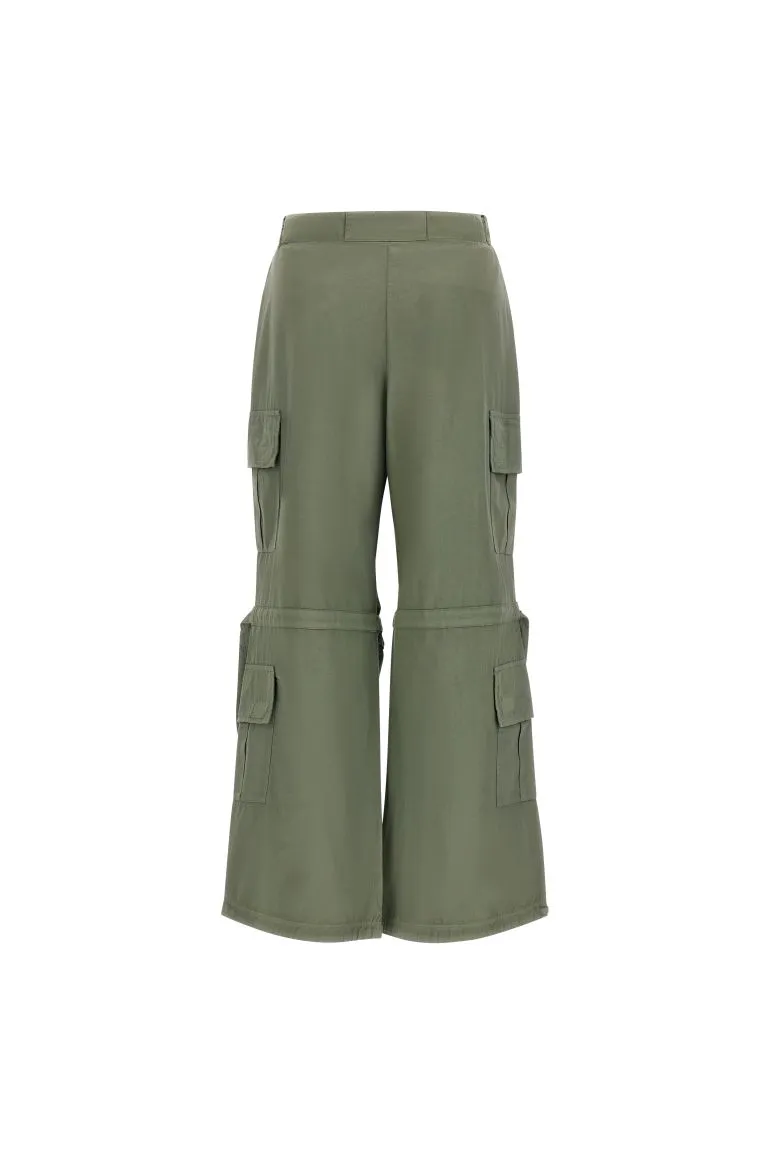 Freddy Cargo trousers with pockets and drawstring BRITNEYF301 V69X pigmented green 