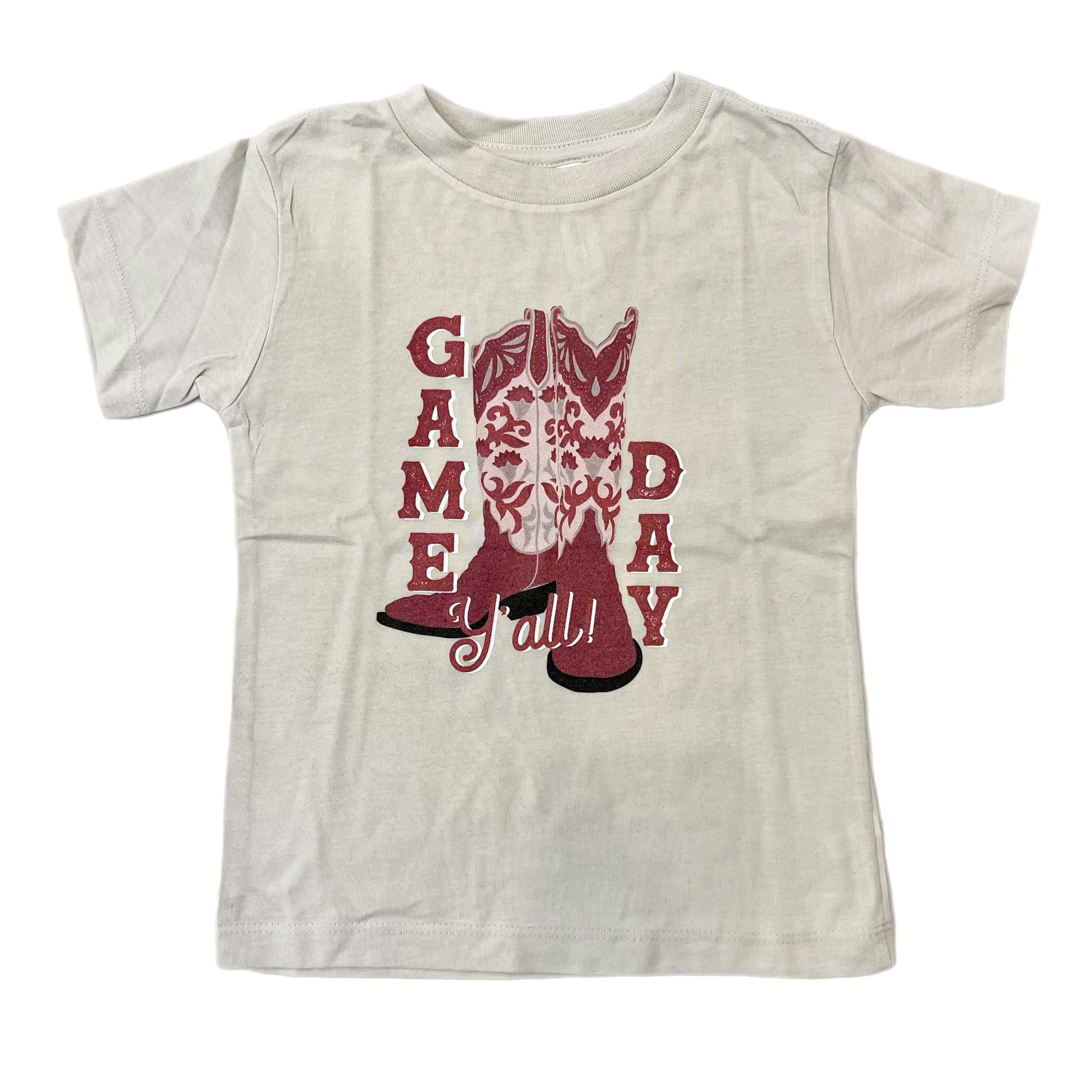 'Game Day Y’all' Boots Graphic T-Shirt | Maroon