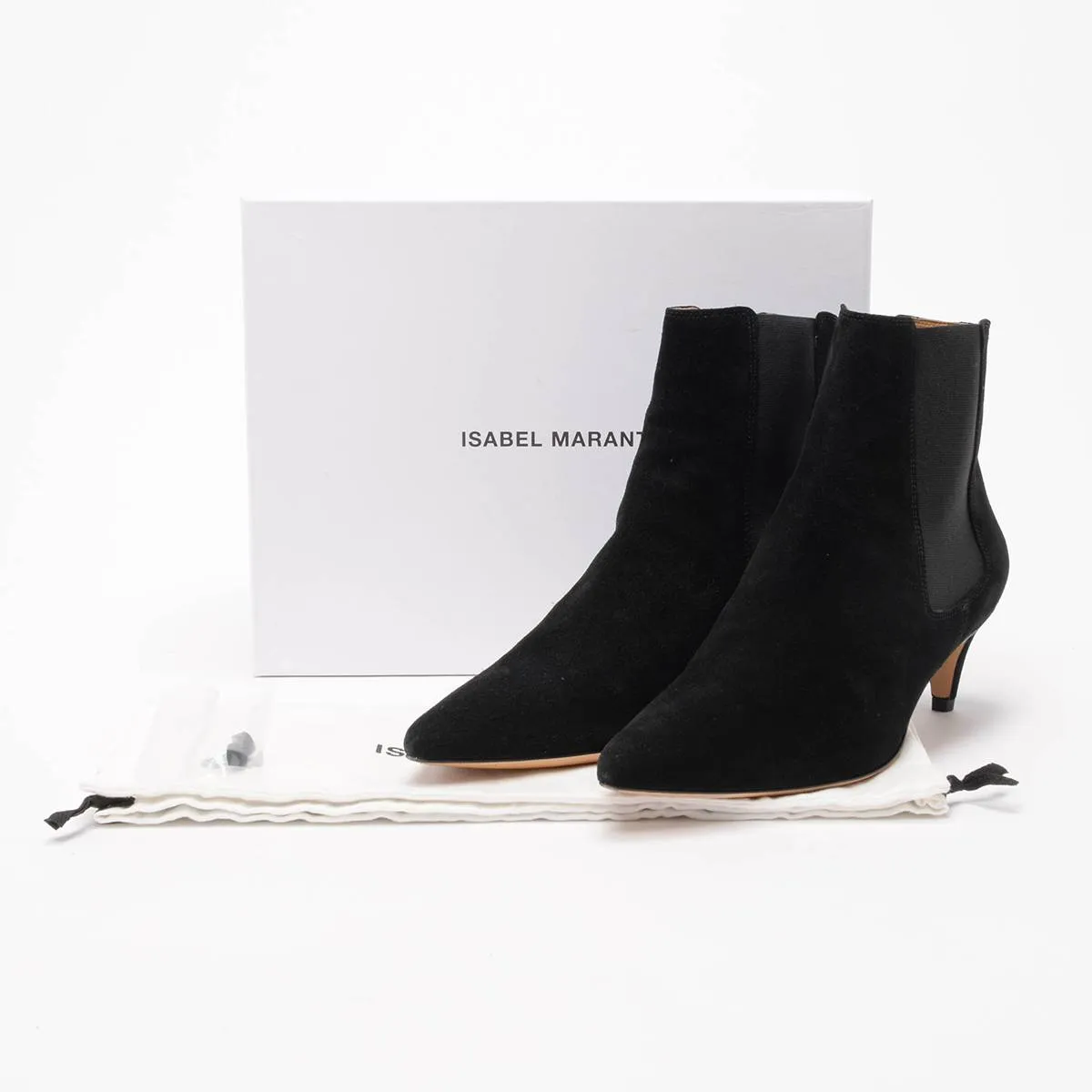 Isabel Marant Black Suede Detty Boots 41