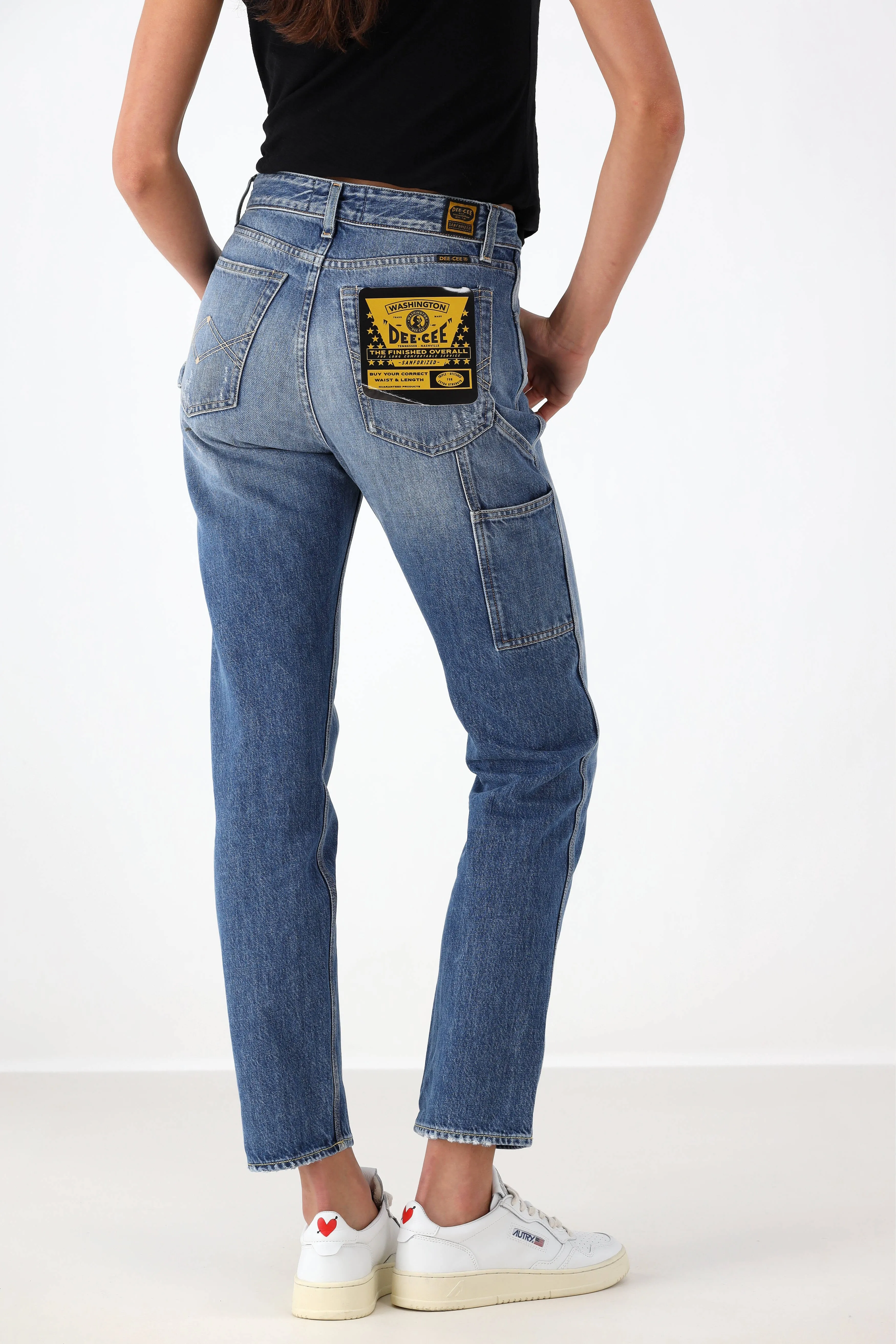 Jeans Cropped in Farmer Light Blue