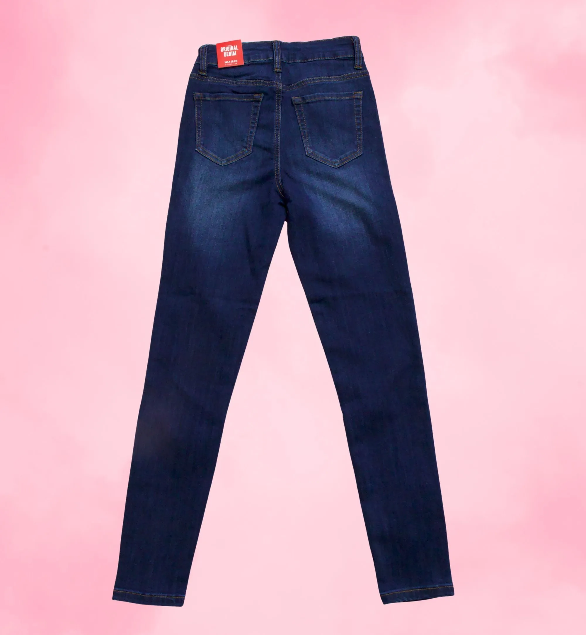 JEANS SKINNY LISO TIRO ALTO 90323