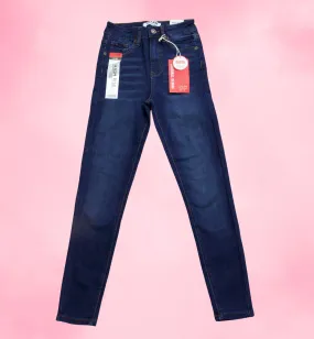 JEANS SKINNY LISO TIRO ALTO 90323