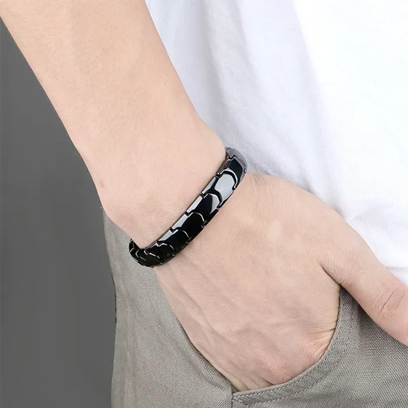 Jewelry Men Tungsten Bracelet Black