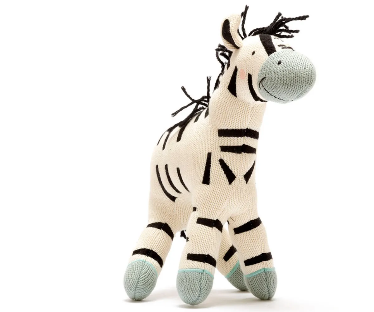 Knitted Organic Cotton Zebra